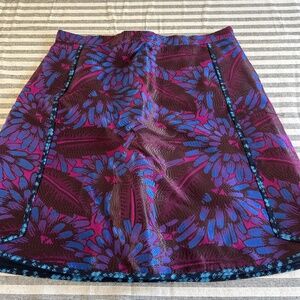 Mini print skirt